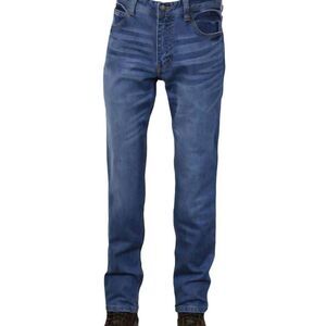 Oil And Gas Supply Jeans Men's 32 Blue Relaxed Bootcut Flame Resistant Light